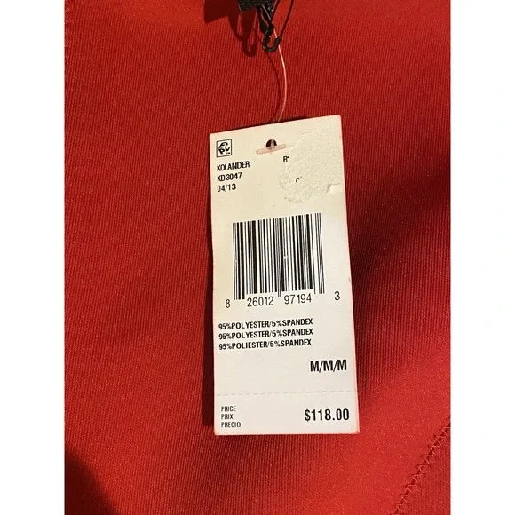 Buffalo David Bitton Red Fit & Flare Dress Women's Size M | NWT $118 | Kolander - Picture 3 of 11